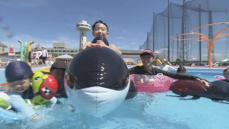 新居浜で今季一番の３８．６度　愛媛は２８日も猛烈な暑さ　夏休みの子供はやっぱりプール【愛媛】｜FNNプライムオンライン