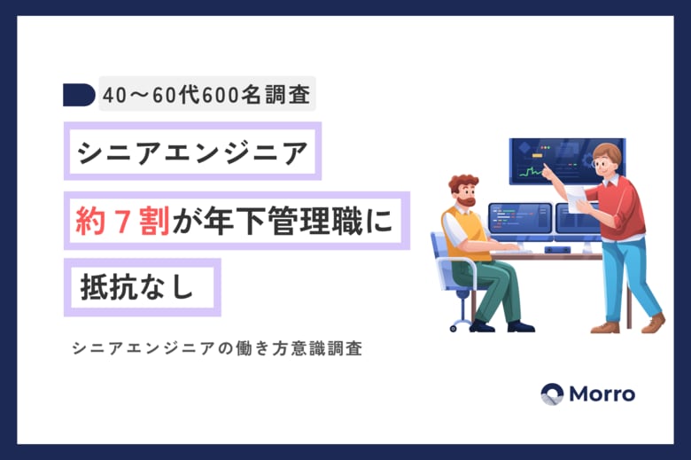【40～60代エンジニア600名調査】7割超が年下管理職「抵抗なし」。フルリモート希望者多数も、5割超は収入次第で出社OK。シニアエンジニアの柔軟姿勢が判明