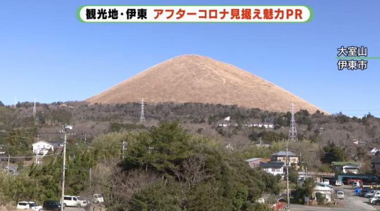 噴火でできた大室山