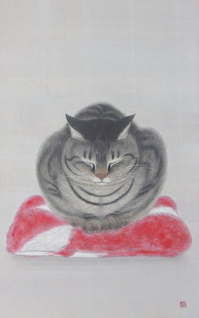 作品名「悟り猫」