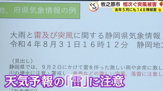 鶴橋気象情報官「天気予報の“雷を伴う”に注意」