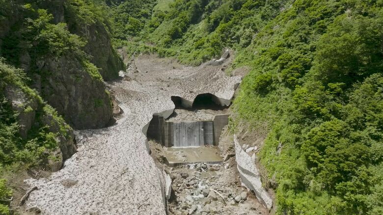 上空からドローンで撮影