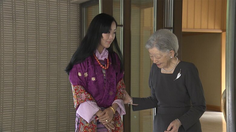 美智子さまは、ソナム王女を招いてお茶会を開かれた(2017年）