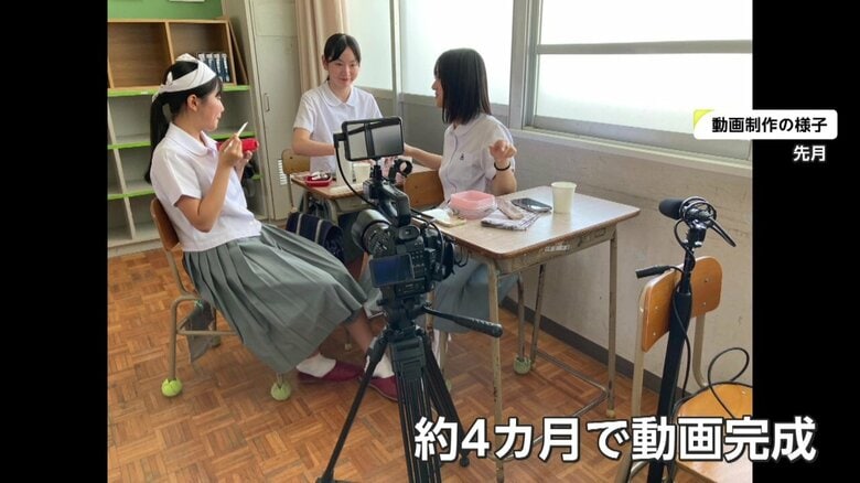 動画制作の様子