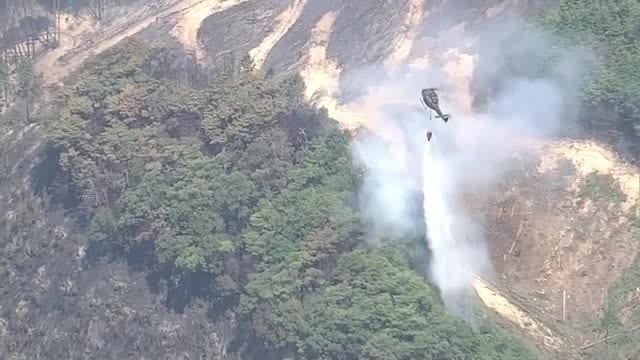広島・神石高原町の山火事３日目 山林約２０ｈａを焼いて延焼中（３日正午時点）