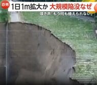 「もう何も植えられない」大規模陥没で畑に巨大な穴…1日1ｍ拡大か　地震と洪水が引き金となり農地を破壊　インドネシア