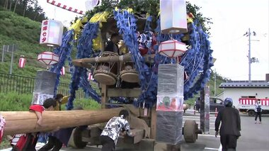 3トン山車が激突「けんか七夕」 2年連続の中止に…1台の山車制作で伝統を次世代へ【岩手発】