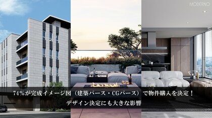 【調査結果】74%が完成イメージ図(建築パース・CGパース)で物件購入を決定!デザイン決定にも大きな影響