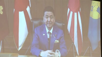 岸防衛相 防衛省入省式でロシアを強く非難「公然と他国の国土を踏みにじっている」