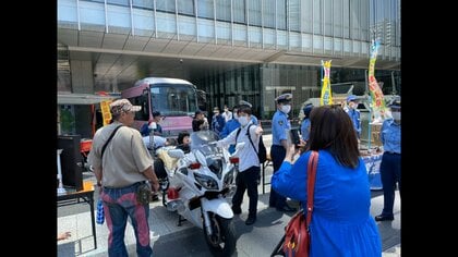 東京･秋葉原 「働く乗りもの」集結　交通安全訴える