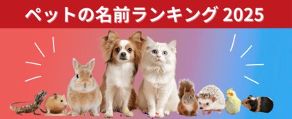 犬は「むぎ」が5連覇、猫は「ラテ」が初の1位に!ペットの名前ランキング2025
