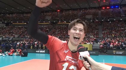 【髙橋藍・スロベニア戦後インタビュー】やりましたよーーーー！！【パリ五輪予選/W杯バレー】