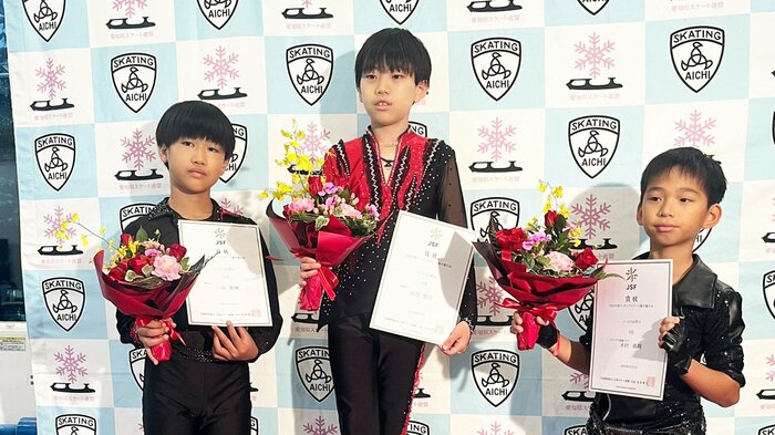 ノービスB男子表彰台(中部選手権)