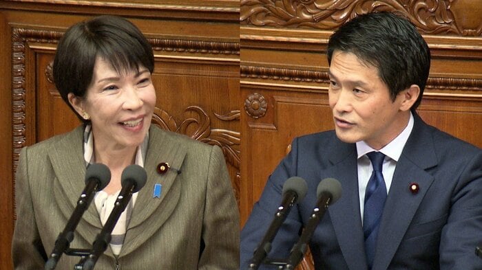 衆院本会議の代表質問で高市総理と対峙する小川氏