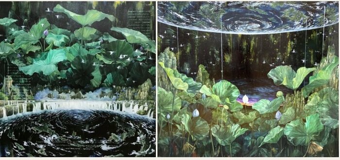 小牟禮雄一さんの絵画作品「Elysion」(小牟禮雄一さんHP)