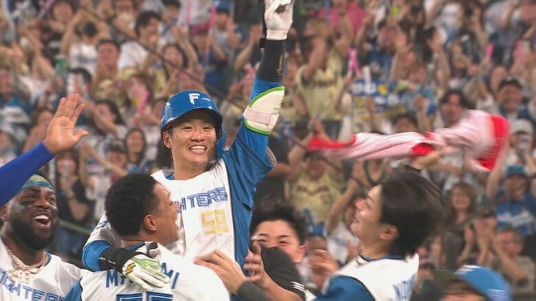 【日本ハム】奈良間大己が9回劇的サヨナラタイムリー「なんとか凌平をホームに返そうという気持ちで」｜FNNプライムオンライン