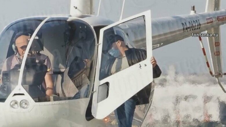 「ワグネル」が拠点とするロシア第2の都市・サンクトペテルブルクでヘリコプターに乗り込んだ