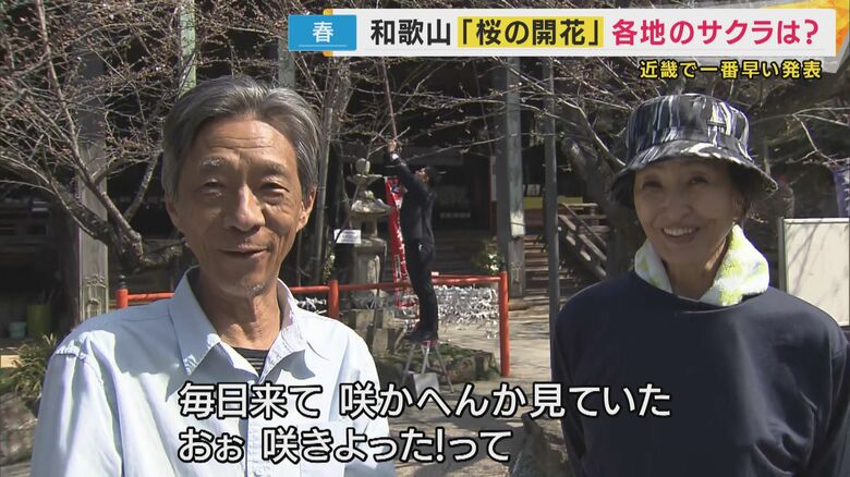 毎日来て、咲かへんか見ていた。