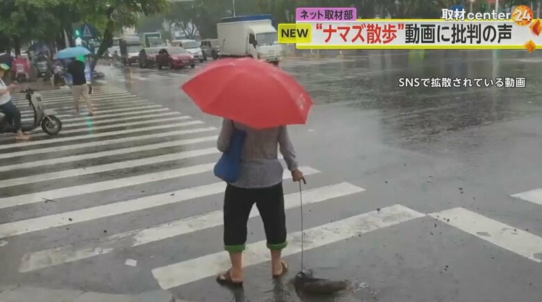 SNSで拡散されている動画