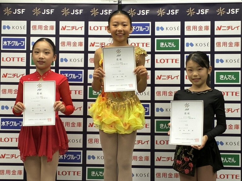 ノービスB女子表彰台（関東選手権）