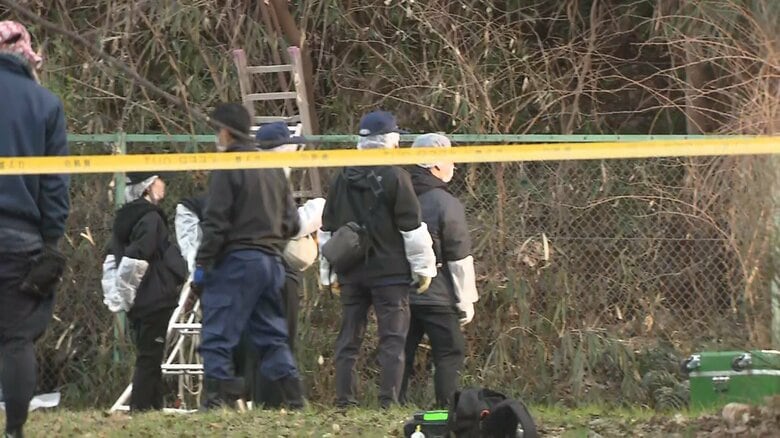頭蓋骨のようなものが見つかった赤塚公園　東京・板橋区