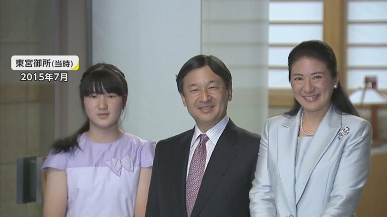 2015年　東宮御所にて