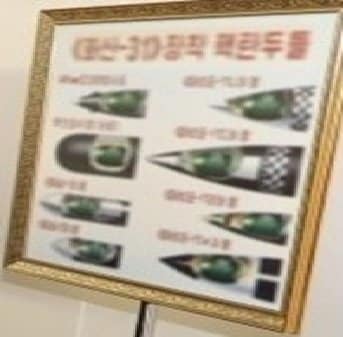 「火山31型」核弾頭(?)を搭載する8種類の兵器のイラスト（労働新聞・3月28日）