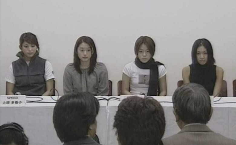 「SPEED」の解散発表会見（1999年）