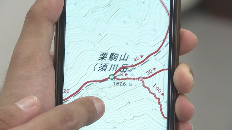 YAMAPは　2万5000以上の山の地図情報を網羅している