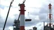 熊本地震で倒壊した煙突の撤去作業始まる　日本製紙八代工場で9人死亡