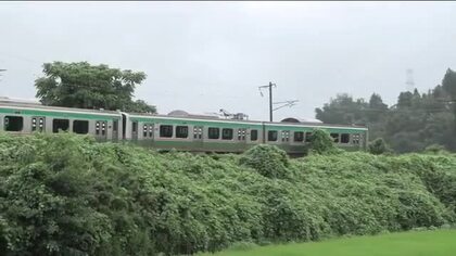 JR東北本線　架線に倒れていた木とぶつかり停電に　約9時間運転見合わせ　14日午後4時に再開