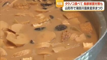 春の味覚・湯田川孟宗　酒粕とみそで孟宗汁にして楽しむ　協力金はイノシシ・サル対策費用に　山形