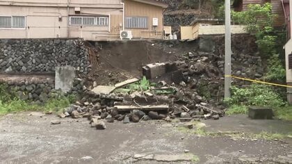 「ゴロゴロ、ドサドサと…」未明の崩落に住民避難　さらに崩れる危険も　東京・大島町は今夜から再び雨が降る予報