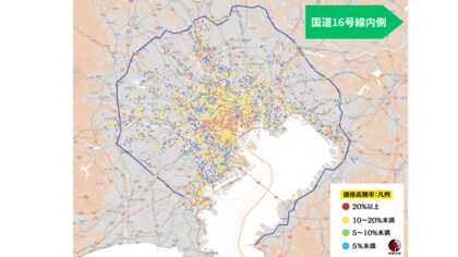【東京都23区】価格が上昇しづらいエリアなのに、価格が高騰しやすいマンションの特徴は?