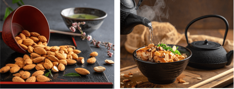 国産アーモンドの甘みのある味わいや香りに和食に関わるシェフ全員から絶賛の声。和食シェフの約7割が海外産より高価な国産を「それでも買いたい」と回答！日本の繊細な料理を引き立てる国産アーモンドの新たな魅力