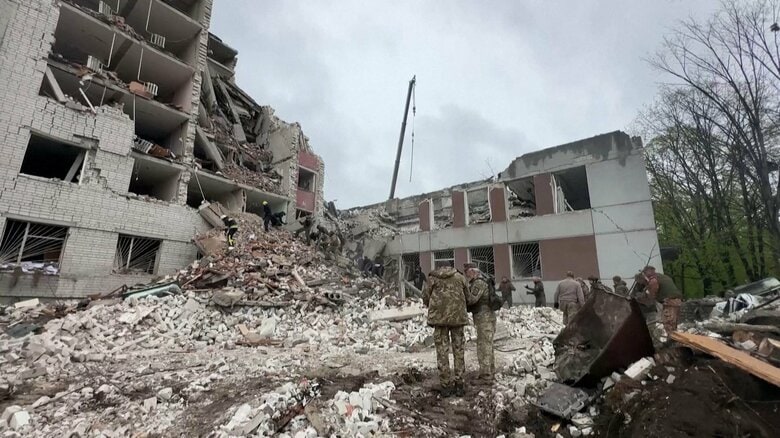 ウクライナ北部にロシア軍のミサイル着弾　病院や教育機関、兵士宿泊のホテルに攻撃　死傷者多数｜FNNプライムオンライン