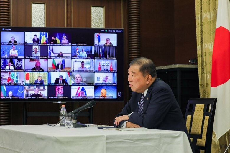【速報】ウクライナ巡るオンライン会合で「米の積極関与は極めて重要」石破首相　「露の前向き対応を強く求める」｜FNNプライムオンライン