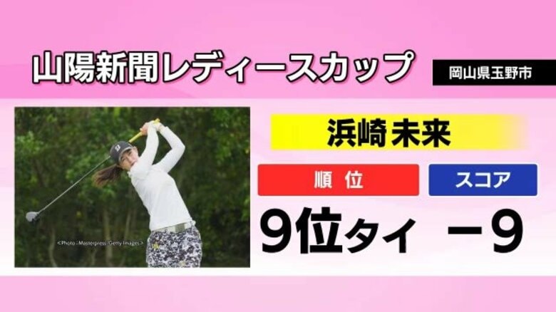 【JLPGAステップ・アップ・ツアー】浜崎選手は山陽新聞レディースで9位タイ　賞金ランク上位争い続く｜FNNプライムオンライン