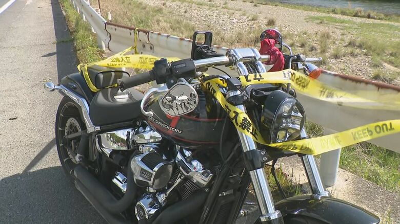 大型バイクが単独で転倒　男性（２４）が死亡　広島市安佐北区｜FNNプライムオンライン