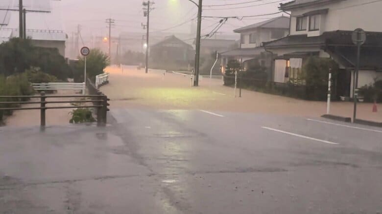 14万人に警戒レベル5緊急安全確保を発令 石川・富山で大雨特別警報 羽咋市・志賀町・宝達志水町・中能登町・氷見市 直ちに身の安全確保を|FNNプライムオンライン