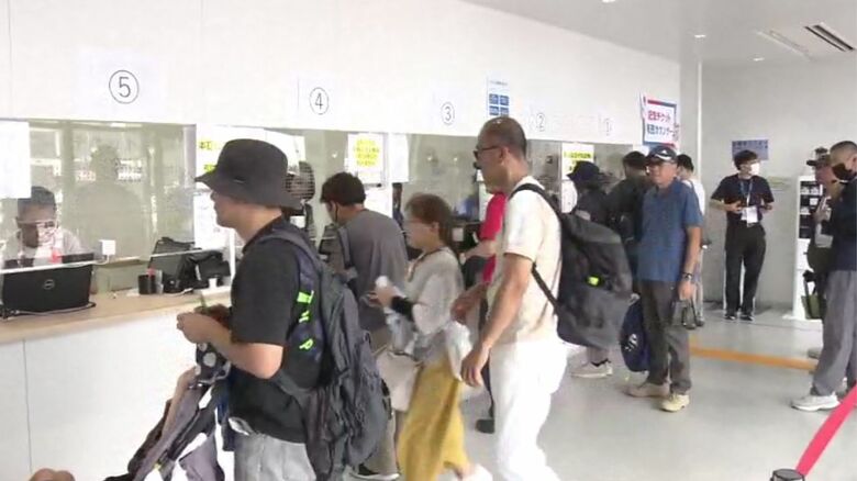 当日券と引き換えの様子