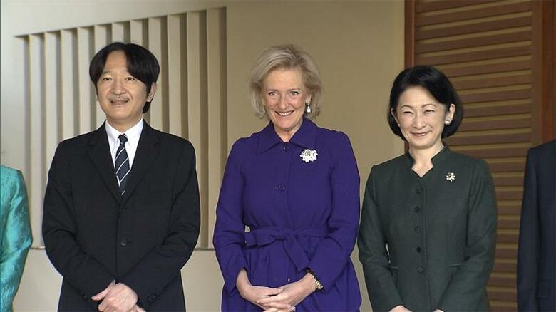 秋篠宮邸にてベルギーのアストリッド王女をおもてなし　2022年12月