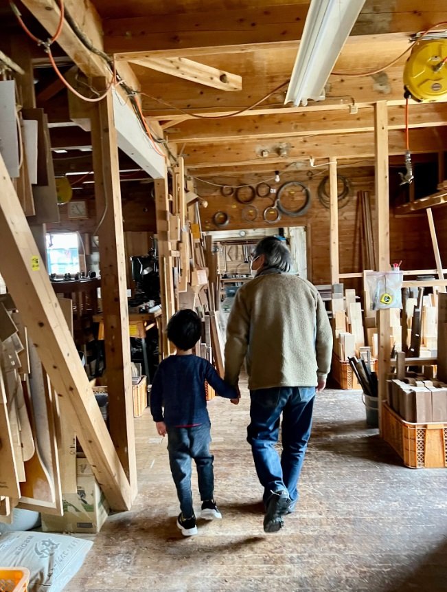 おじいちゃんと息子さん