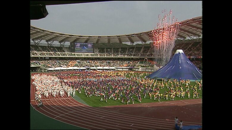 開会式後のパフォーマンス