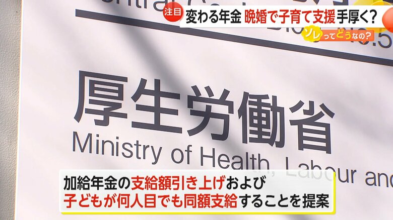 加給年金の支給額を引き上げ、子どもが何人目でも同額支給する新たな案