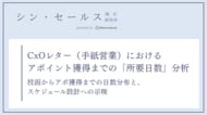 CxOレターのアポ獲得は「投函から1週間」に集中する傾向？シン・セールス総合研究所が「所要日数」の分析データを公開