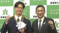 西武1位指名の川尻啓人投手「日本一の投手を目指す」  西口監督と早速顔合わせ　球速18キロアップの肉体改造と22年ぶりノーヒットノーラン