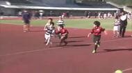 「トライできなかったけどサポートできた」小学生約200人参加のミニラグビー大会　大分