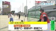 子供たちにスポーツの楽しさを 県内3プロチームの選手らが指導 「スクールキャラバン」開催【愛媛】
