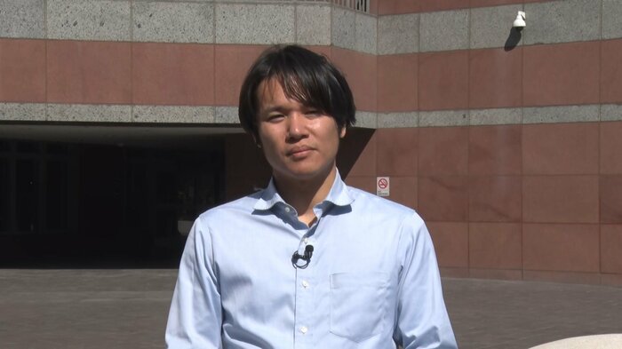 米・ロサンゼルス連邦地方裁判所前 水本翔記者